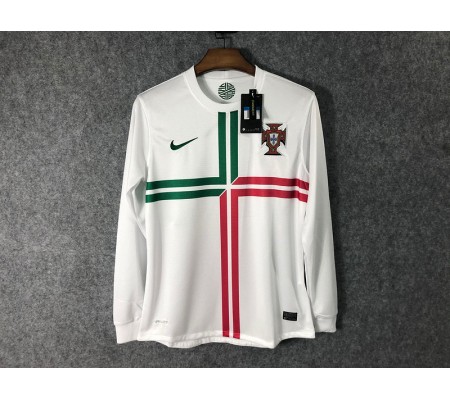 Portugal 2012 EuroCup Away Long Sleeve Soccer Jersey